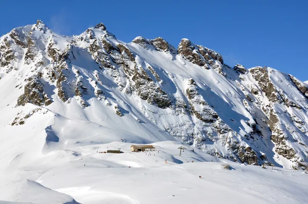 Pizol, известный швейцарский горнолыжный курорт — стоковое фото