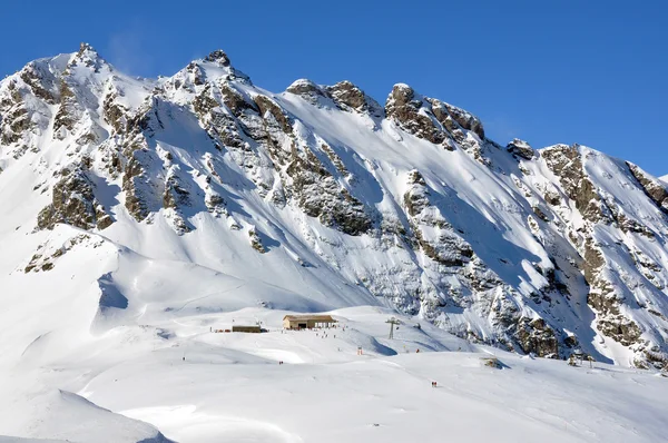 Pizol, berühmtes Schweizer Skigebiet — Stockfoto