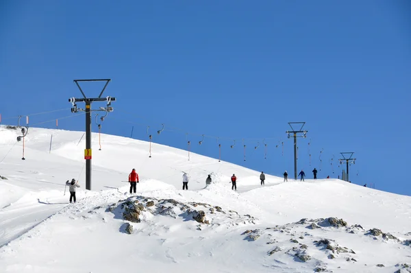 Pizol, slavný švýcarský lyžařské středisko — Stock fotografie