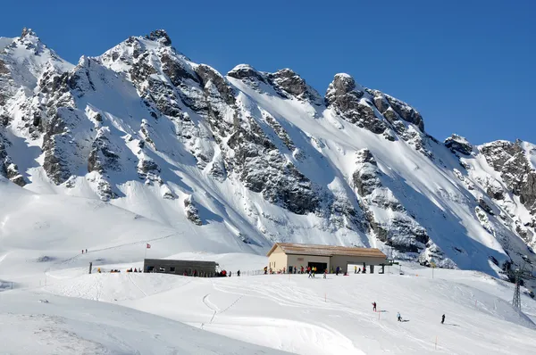 Pizol, 유명한 스위스 스키 리조트 — 스톡 사진