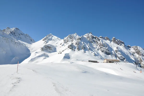 Pizol, beroemde Zwitserse Ski resort — Stockfoto