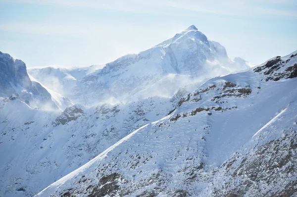 Pizol, berühmtes Schweizer Skigebiet — Stockfoto