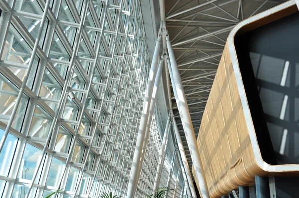 Interior of a modern airport — Stock Photo, Image