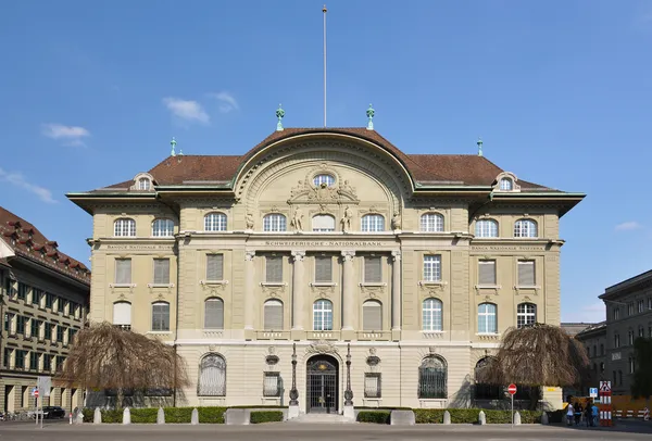 Narodowy bank Szwajcarii w Bernie — Zdjęcie stockowe