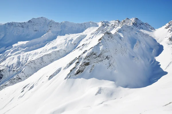 Pizol, beroemde Zwitserse Ski resort Stockfoto