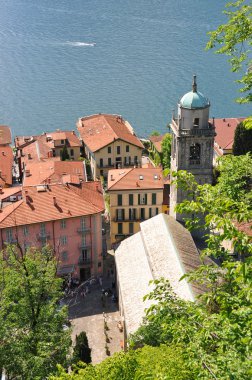 Bellagio kasabası ünlü İtalyan Gölü Como 'da.