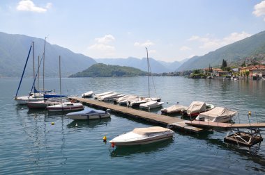 ünlü İtalyan lake como, Tremezzo şehir