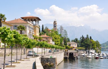 ünlü İtalyan lake como, Tremezzo şehir