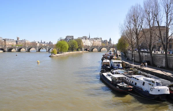 De rivier van de Seine, paris — Stockfoto