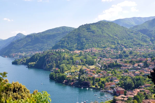 Lago italiano famoso Como de Villa Serbelloni — Fotografia de Stock