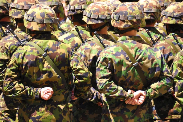 Soldiers in camouflage — Stock Photo, Image