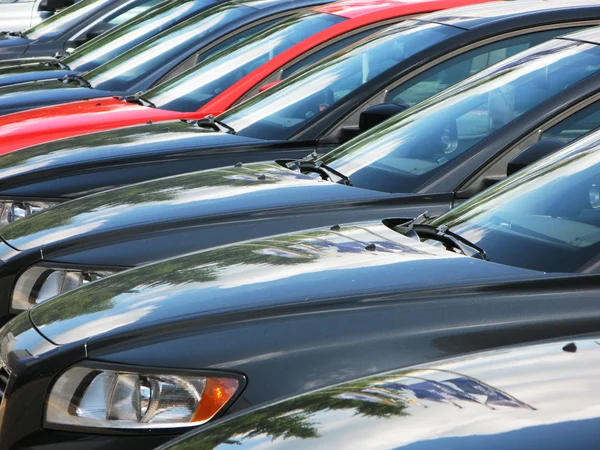 Row of cars — Stockfoto