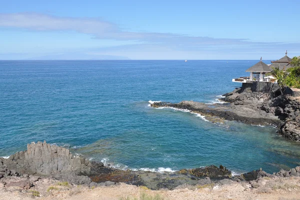 Oceaan kant restaurant. Tenerife, Canarische eilanden — Stockfoto