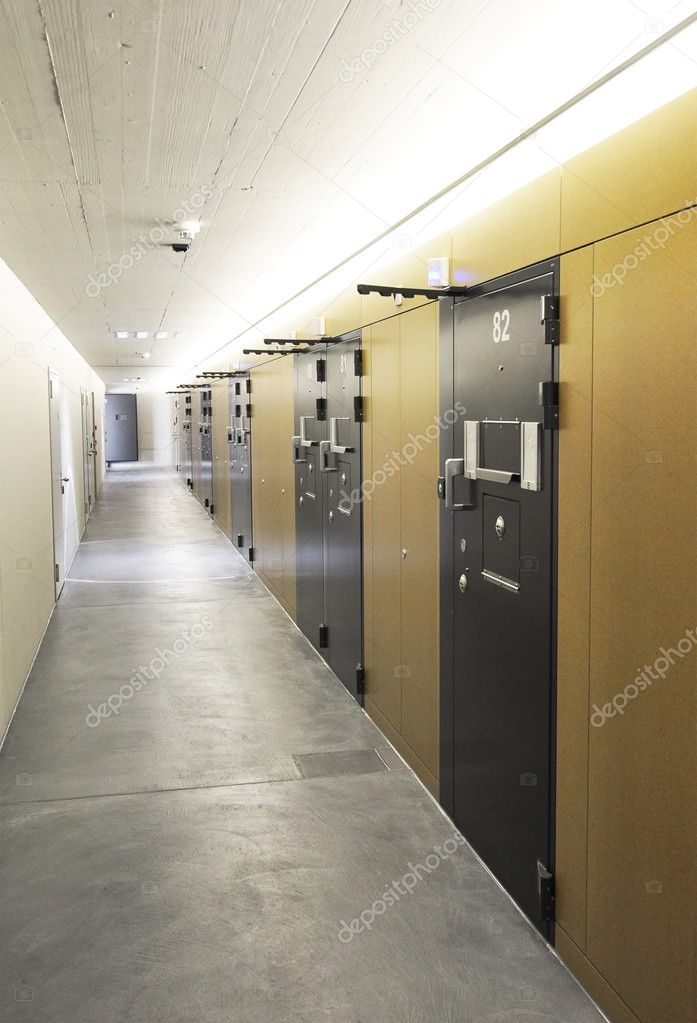 Corridor in a modern prison