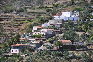 adanın tenerife, Kanarya Adaları dağlarda masca Köyü