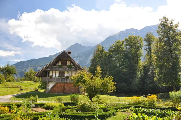 Granja suiza tradicional — Foto de Stock