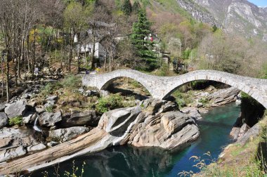 Ponte dei tuz Köprüsü'lavertezzo, İsviçre
