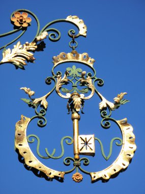 anahtar shop-kayıt asılı. Salzburg, Avusturya