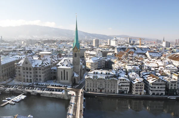 Winter view of Zurich — Stock Photo, Image