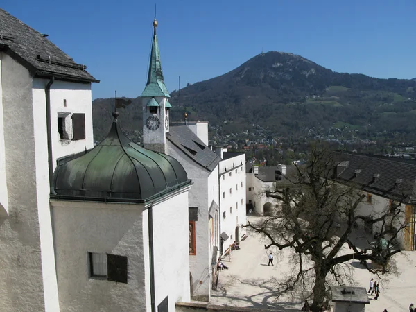 奥地利萨尔茨堡Hohensalzburg要塞 — 图库照片