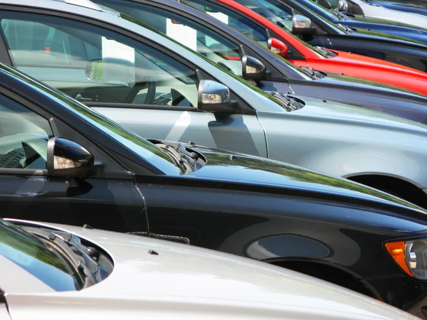 Row of cars — Stockfoto