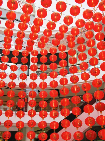 Ghirlande di lanterne cinesi — Foto Stock