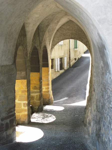 Antigua calle de Chexbres. Suiza —  Fotos de Stock