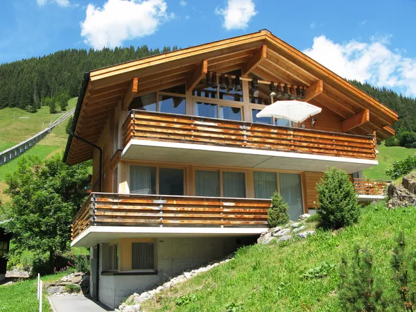 Ferienhaus in muerren, Schweiz — Stockfoto