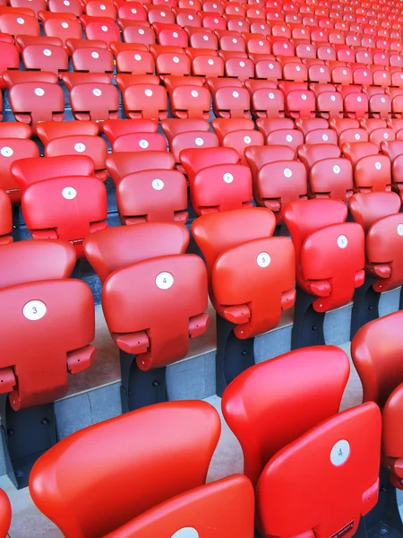 Red folding seats — Stock Photo, Image