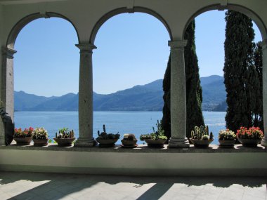 Como Gölü'nün için villa monastero görüntüleyin. İtalya
