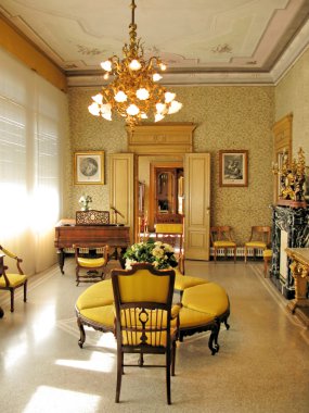 villa monastero iç. Lake como, İtalya