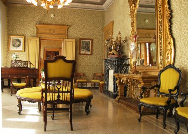 villa monastero iç. Lake como, İtalya