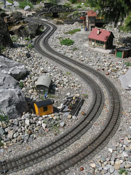 Miniature railroad — Stock Photo, Image