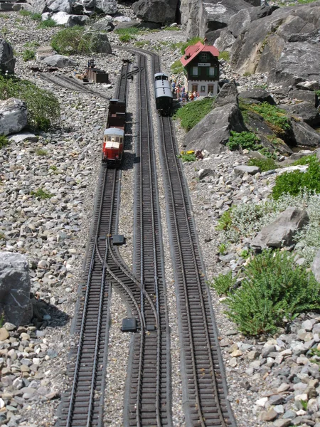 微型铁路 — 图库照片