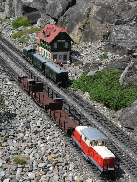 Miniature railroad — Stock Photo, Image