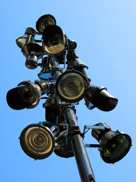 Lamppost against blue sky — Stock Photo, Image