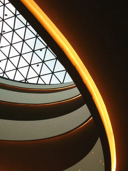 Glass ceiling in a modern office building — Stock Photo, Image