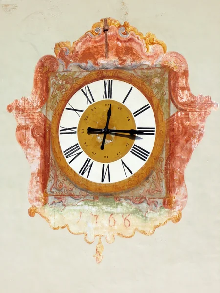 Ancient clock in the church of Madonna del Sasso, Switzerland — Stock Photo, Image