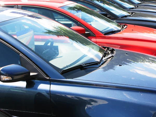 Row of cars — Stock Photo, Image