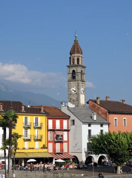 Ascona town, famous Swiss resort — Stock Photo, Image