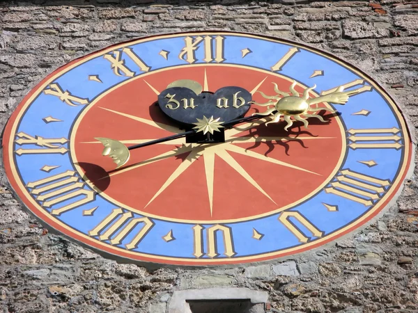 Ancient clock. Lucerne, Switzerland — Stock Photo, Image