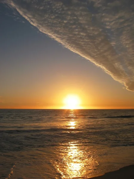 Coucher de soleil nucléaire sur le Pacifique — Photo