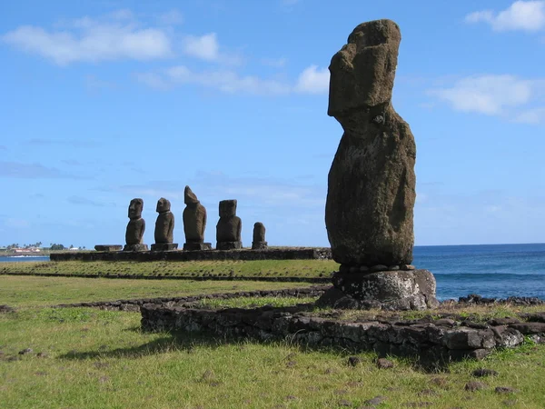 Moai of Easter Island Royalty Free Stock Images