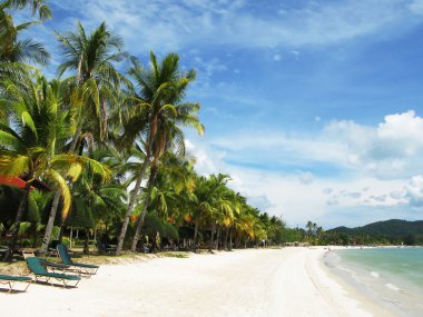 langkawi Adası, Malezya'nın tropikal plaj