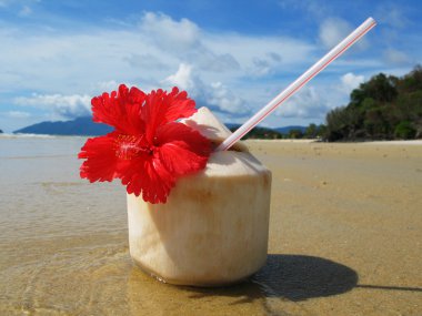 plaj sahnesi. Langkawi Adası, malayisa