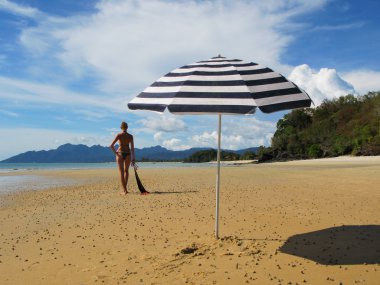 plaj sahnesi, langkawi, Malezya