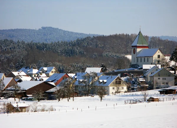 Widok zima dinhard, Szwajcaria — Zdjęcie stockowe