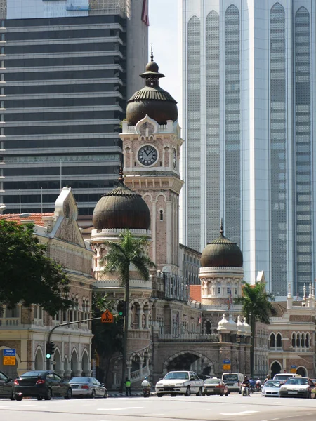 Suprema corte, edifício Sultan Abdul Samad em Kuala Lumpur, Mala — Fotografia de Stock
