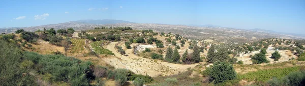 Vista panorámica de un paisaje típico de Chipre — Foto de Stock