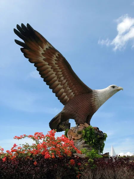Praça da águia na cidade de Kuah, Langkawi . — Fotografia de Stock